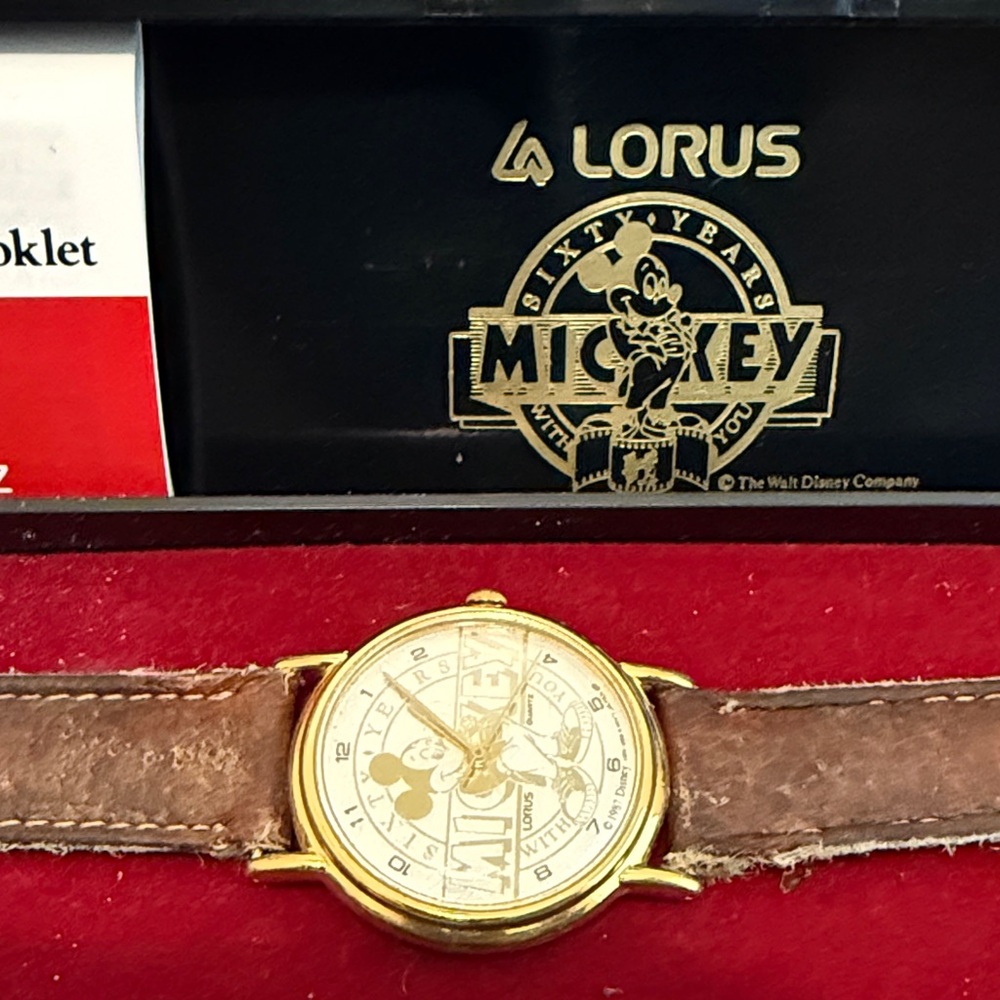 Vintage Lorus Mickey Mouse 60yr Anniversary Watch